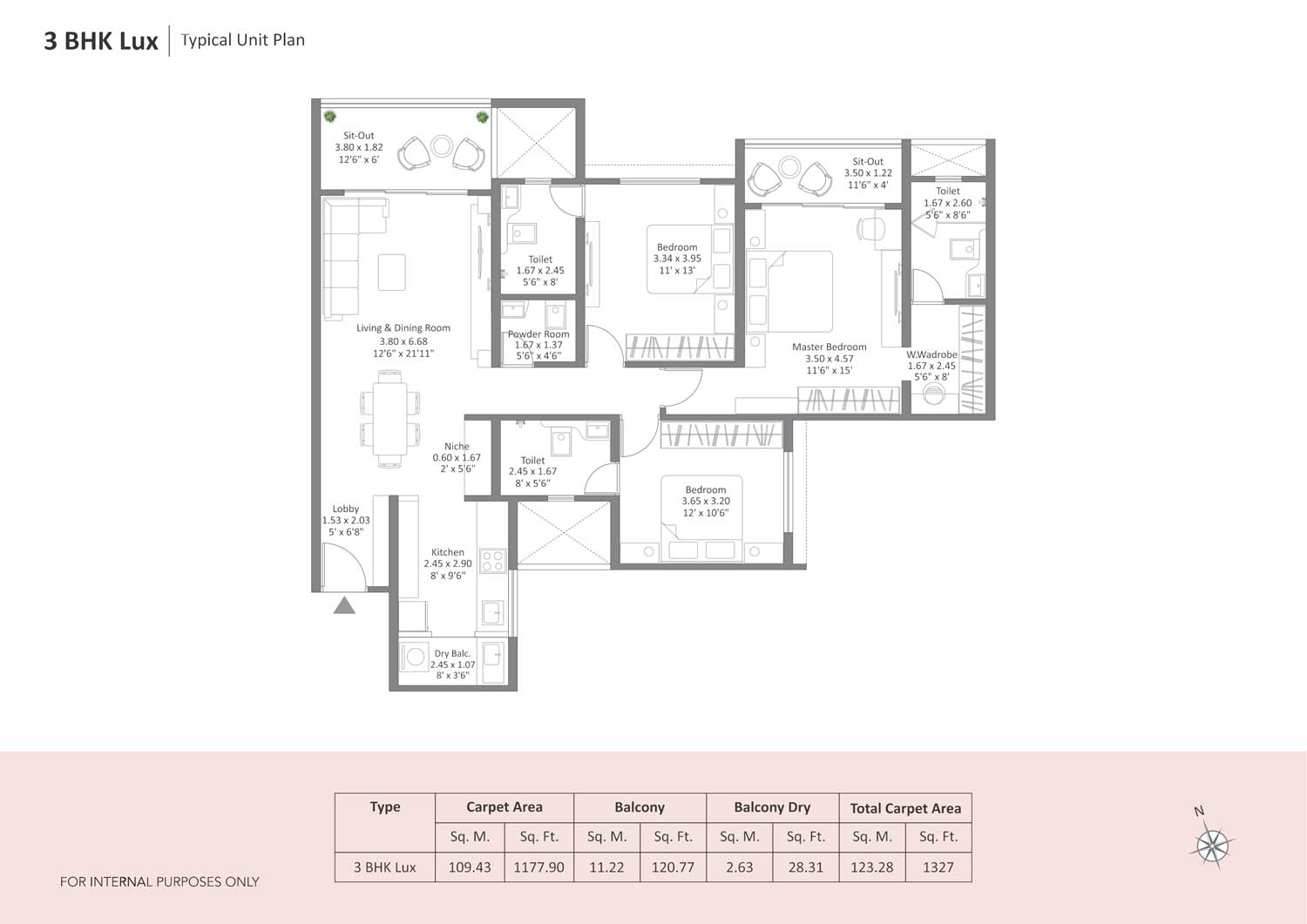 3-BHK-Lux-Typical-Unit-Plan