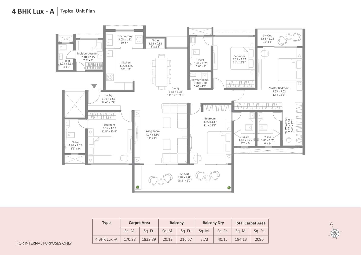 4-BHK-Lux---A-Typical-Unit-Plan